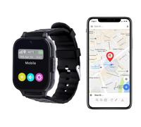 Montres GPS Sénior Enfant 4G Traceur Suivi Précis Appel Vidéo Détection de Chute Noir YONIS