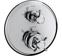 Montreux Set de finition pour mitigeur thermostatique encastré avec robinet d'arret intégré, chromé