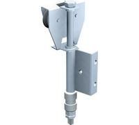 Monture d'extrémité fixation sur plat, 2 galets en polyamide montés sur cage à rouleaux - Force 50 kg - Profil associé : 40 x 6 - MANTION - BOB50E