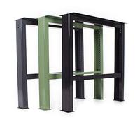 Monture en acier pour établi WBG-650/700-1000 - Hauteur réglable - Pied en acier (1 pièce)