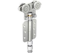 Monture intermédiaire axe 12 mm galet acier 60 kg - MANTION - 0352 Argent métallisé
