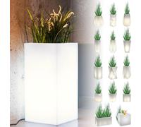 Monumo®️ Pot de fleurs lumineux Grand 70 x 35 x 35 cm adapté à la maison, bureau, jardin, restaurant, balcon, terrasse, lampe d'intérieur confortable TOWERPOT