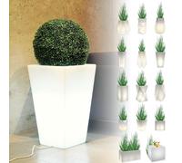 Monumo®️ Pot de fleurs lumineux Grand 70 x 40 cm | convient pour la maison, le bureau, le jardin, le restaurant, le balcon et la terrasse, lampe d'intérieur confortable SLIM LINE