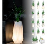 Monumo®️ Pot de fleurs lumineux Grand 75 x 41 cm | convient pour maison, bureau, jardin, patio, restaurant, balcon et terrasse, lampe intérieure confortable SIENA