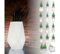 Monumo®️ Pot de fleurs lumineux Grand 80 cm x 42 cm x 42 cm adapté à la maison, bureau, jardin, patio, restaurant, terrasse, lampe d'intérieur confortable VOLCANO
