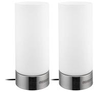 2x Lampes de table MONZANA® Lumo LED Fonction tactile luminosité réglable Chevet Salon Bureau éclairage intérieur