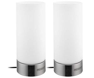 Monzana 2x Lampes de table Lumo LED Fonction tactile luminosité réglable Chevet Salon Bureau éclairage intérieur