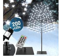 MONZANA® Arbre lumineux 200 LED 180 cm minuterie 8 modes de lumière résistant aux intempéries décoration Noël cerisier