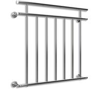 MONZANA® Balustrade de balcon français 100 cm acier inoxydable main courante garde-corps sécurité fenêtre barreaux