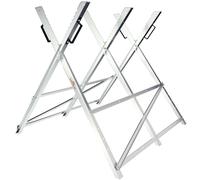 Gardebruk Chevalet de sciage pliable 150 kg métal zingué jardin dents porte-bûches support de coupe tréteau de sciage tronçonneuse