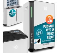 Monzana® Déshumidificateur d'air 20L/Jour 30 m² - WiFi Smart Home App - Absorbeur d'Humidité Automatique, purificateur d'air, avec minuterie 24h anti moisissure anti humidité