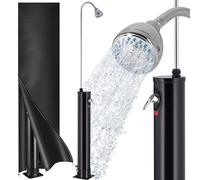 Monzana Douche Solaire de Jardin Noire 18 L Douche extérieure 215 cm Température Max. 60° énergie Solaire Piscine Camping Spa