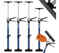 MONZANA® Set de 4 étai de porte/soutien acier réglable en hauteur 115-290cm max. 30kg bricolage atelier maison garage étai soutien télescopique