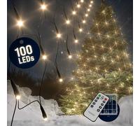 Monzana Guirlande lumineuse 100 LED filet pour intérieur extérieur décoration de Noël illumination