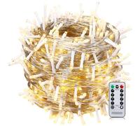 MONZANA® Guirlande lumineuse 200 LED Blanc chaud avec télécommande minuteur décoration de Noël illumination éclairage