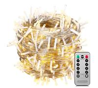 MONZANA® Guirlande lumineuse 400 LED Blanc chaud avec télécommande minuteur décoration de Noël illumination éclairage