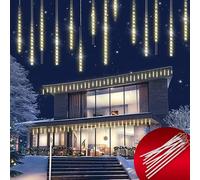 Monzana Guirlande lumineuse 480 LED Blanc Chaud Effet Stalactites 3,6 Watt | Déco de Noël Style Etoile Filante, Intérieur ou Extérieur e protection IP44 - 8,6m cable inclus