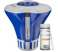 MONZANA® Kit d’Entretien pour Piscine Spa avec Diffuseur Flottant 150 Bandelettes de Test 3-en-1 Testeur d’Eau pH Chlore Alcalinité