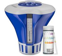 MONZANA® Kit d’Entretien pour Piscine Spa avec Diffuseur Flottant 150 Bandelettes de Test 3-en-1 Testeur d’Eau pH Chlore Alcalinité