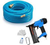 Monzana Kit Tuyau ŕ air comprimé 20m résistant max 15 bar raccord rapide 1/4' avec outil pneumatique Agrafeuse pneumatique