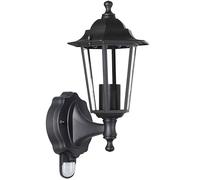 Monzana Lampadaire extérieur Krysante avec capteur de mouvement alu moulé réverbère lampe jardin lumière extérieure candélabre forme lanterne chemin