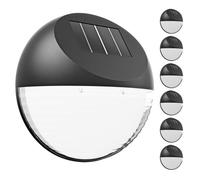MONZANA Lot de 6 lampes solaires LED capteur crépusculaire IP65 jardin extérieur éclairage 8 heures lampes murales