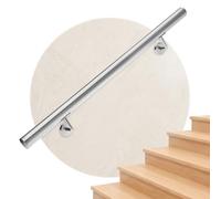 MONZANA® Main courante acier inoxydable V2A rampe d'escalier rambarde barre 100 cm support mural intérieur extérieur