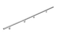 MONZANA® Main courante acier inoxydable V2A rampe d'escalier rambarde barre 200 cm support mural intérieur extérieur