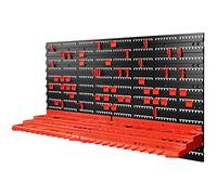 MONZANA® Panneau mural de rangement pour outils 54 pièces portes-outils plastique bricolage rangement atelier