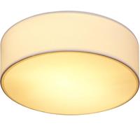 MONZANA® Plafonnier moderne 40W rond 30 cm 1 flamme E27 lampe en tissu lampe de plafond éclairage salon chambre bureau luminaire blanc