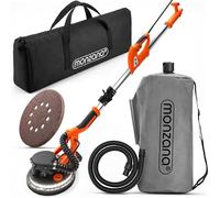 MONZANA® Ponceuse girafe électrique 750W pliable mural polisseuse meuleuse accessoires tuyau sac 80 LED manche télescopique plafond