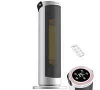 MONZANA® Radiateur soufflant blanc céramique 2000W 15-35°C économique oscillation 70° chauffage d’appoint salle de bain