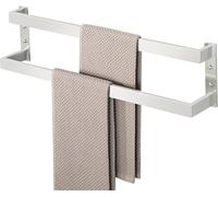 Mooche Porte Serviette Salle de Bain Double, 60 CM, en SUS304, Brossé | Porte Serviette Mural Cuisine Pratique et Durable, Agréable Support Serviette Salle de Bain