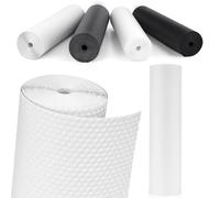 MooiFun Tapis Frigo en EVA, Tapis Fond de Tiroir Antiderapant Non-adhésif, Plastique Tapis pour Refrigerateur Placard Etagere, Protection pour Meuble Camping, sous Evier Cuisine (Blanc/50cm x 610cm)