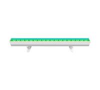 MOOILKO Barre LED murale 24x4W RGBW 4-en-1 DMX 512, éclairage for DJ, discothèque, réunions de famille, fêtes, concerts Installation facile(18x10W Silver 4-in-1)