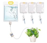 Moollyfox Lot de 4 Système d'arrosage Automatique Interieur 3.5L - 25 x 39cm - Kits d'arrosage Automatiques Goutte à Goutte - Arrosage Plante Interieur avec Interrupteur de Vanne de Commande Réglable
