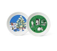 Moomin Arabia Assiette Moomin Teckning & Jul 2 Pièces Ø19 cm