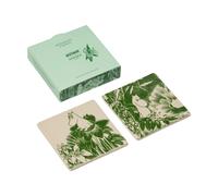 Moomin Arabia Dessous de verre Forêt mystérieuse Moomin Vert. 10x10 cm. lot de 2