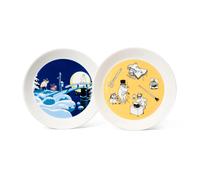 Moomin Arabia Set de assiettes Office & Winternight Ø19 cm