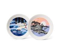 Moomin Arabia Set de assiettes Snow lantern & Moomin’s Day 2018 Ø19 cm