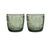 Moomin Arabia Verre Moomin 28 cl Lot de 2 Vert pin