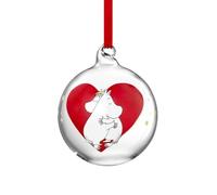 MOOMIN Boule de Noël en verre Cœur 7 cm