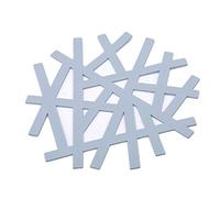 Moon King Flocon de neige Tapis d'isolation creux Tapis de restaurant maison PP anti-brûlure Set de table décoratif petit bleu robuste et économique