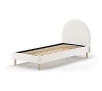 Moon Lit 90x200 Blanc Boucle Blanc G