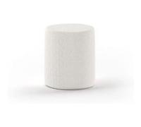 Moon Pouf Boucle- en Blanc Blanc G