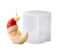 Moon Santa Silicone Mold 3D Santa Moon Decorations