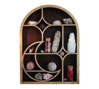 Moon Support en en bois avec lune, champignon