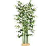 Moonbite, bambou artificiel de 180 cm, plante décorative en bois d'épicéa avec 1640 feuilles, facile d'entretien, idéale pour l'intérieur et l'extérieur. Bambou, vert