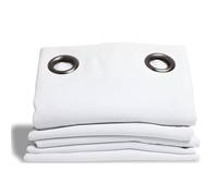 Moondream DecibelControl™ Rideau Anti-Bruit 3en1 | Isolation Phonique | Thermique Hiver+Été | 100% Occultant | Technologie Brevetée | Fabrication UE | Oeillets | Blanc MC720 | 135L x 250H cm