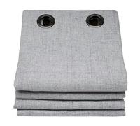 Moondream DecibelControl™ Rideau Anti-Bruit 3en1 | Isolation Phonique | Thermique Hiver+Été | 100% Occultant | Technologie Brevetée | Fabrication UE | Oeillets | Gris MC733 | 130L x 260H cm